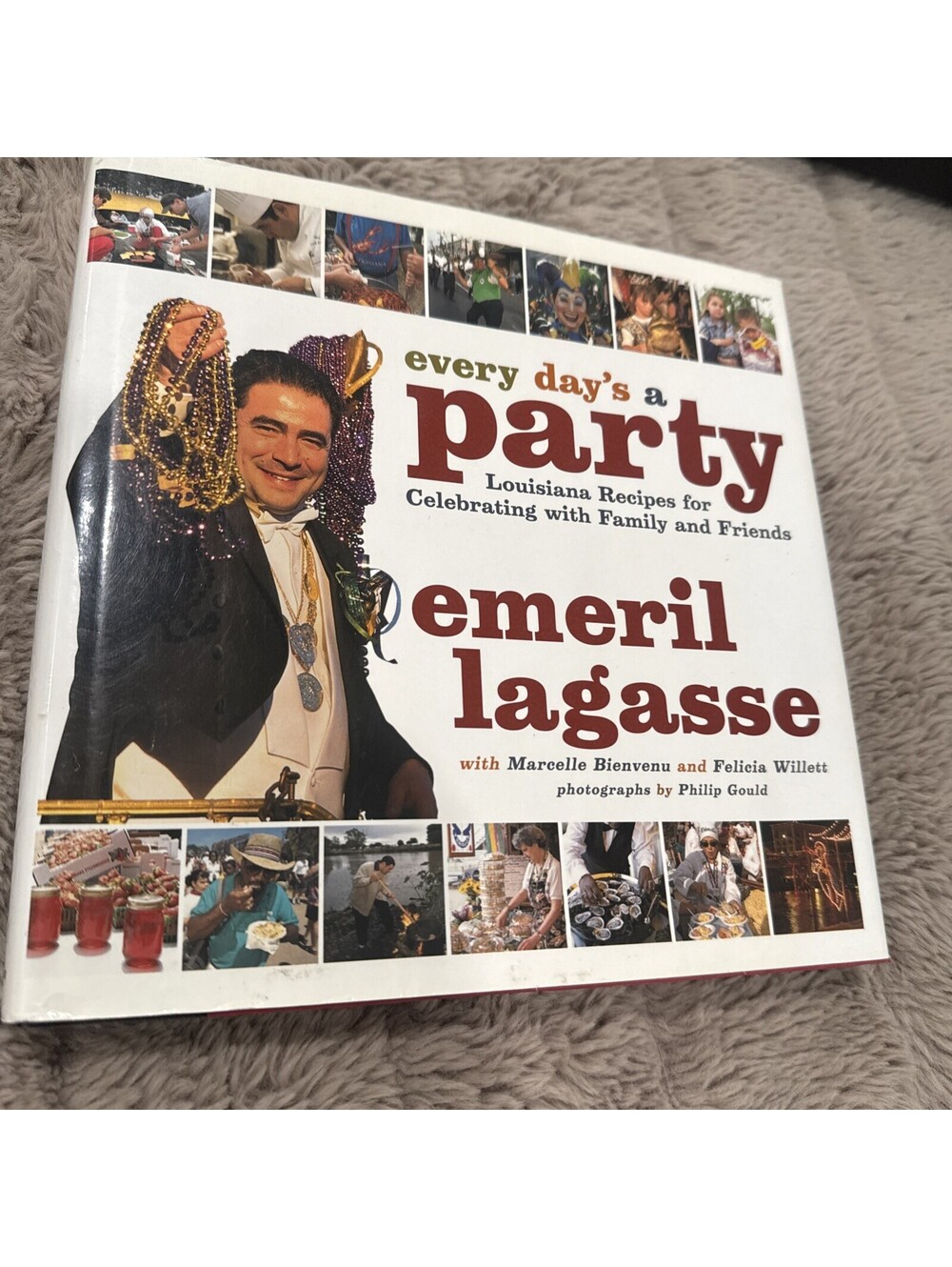 EMERIL LAGASSE ~ EVERY DAY'S A PARTY  LOUISANA RECIPES COOKBOOK , Hardback